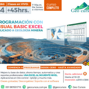 Programación con Visual Basic Excel Aplicado a Geología Minera​ (VBA-04)
